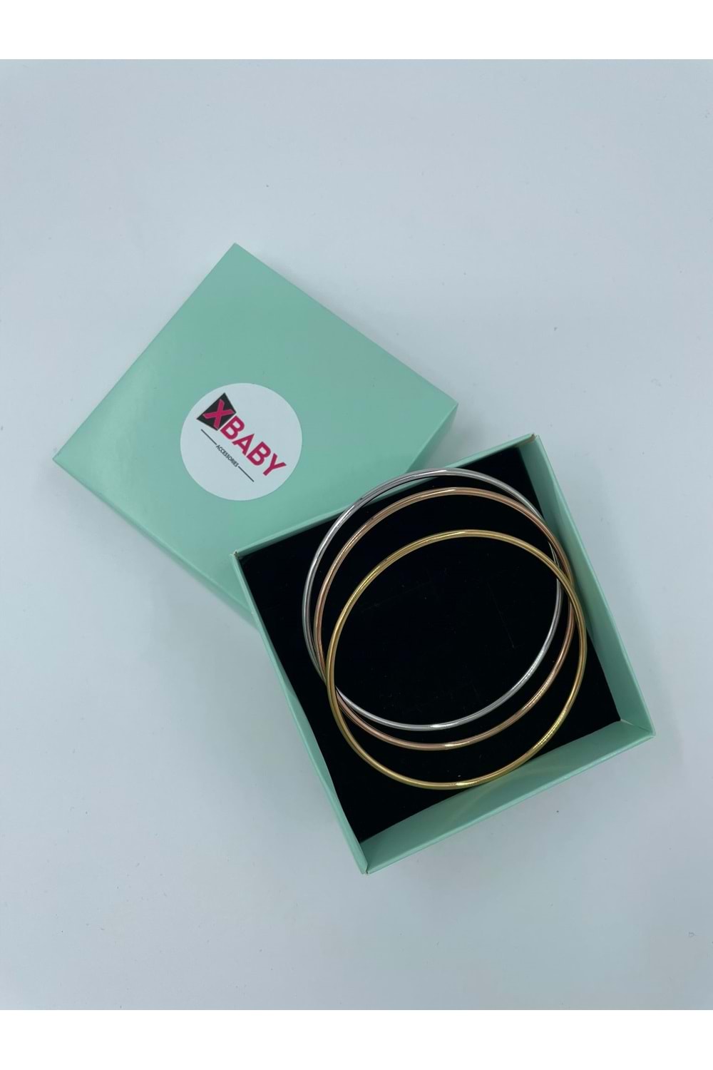 Xbaby Silver,Gold,Rose Gold Renkli 3 Lü Ajda Bileklik