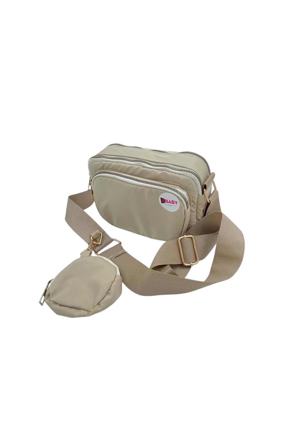 Xbaby Mini Cüzdanlı Kumaş Çapraz Çanta