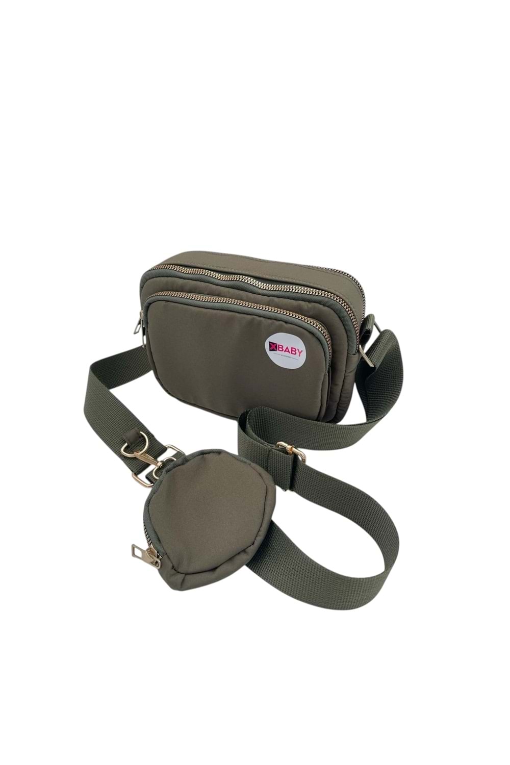 Xbaby Mini Cüzdanlı Kumaş Çapraz Çanta