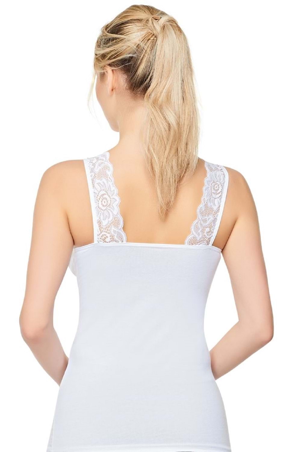 Belinay 0644 Kadın Dantelli Atlet