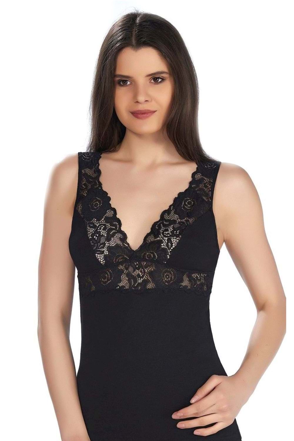 Belinay 0644 Kadın Dantelli Atlet