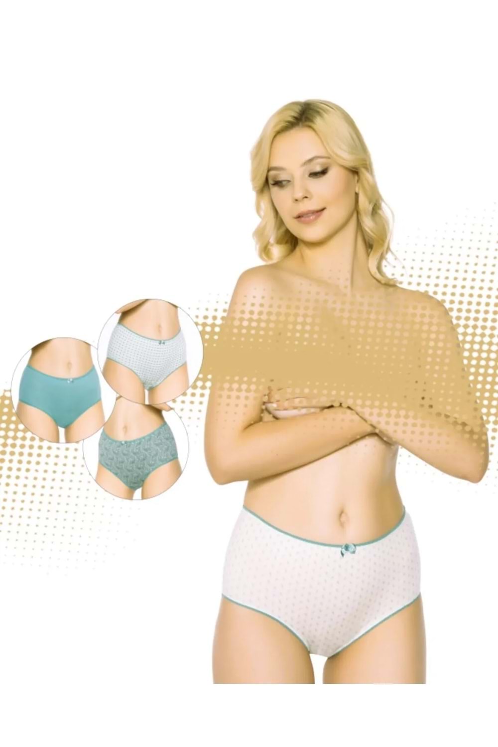 Belinay 3508 Kadın Yüksek Bel Bato Külot 4lü Paket