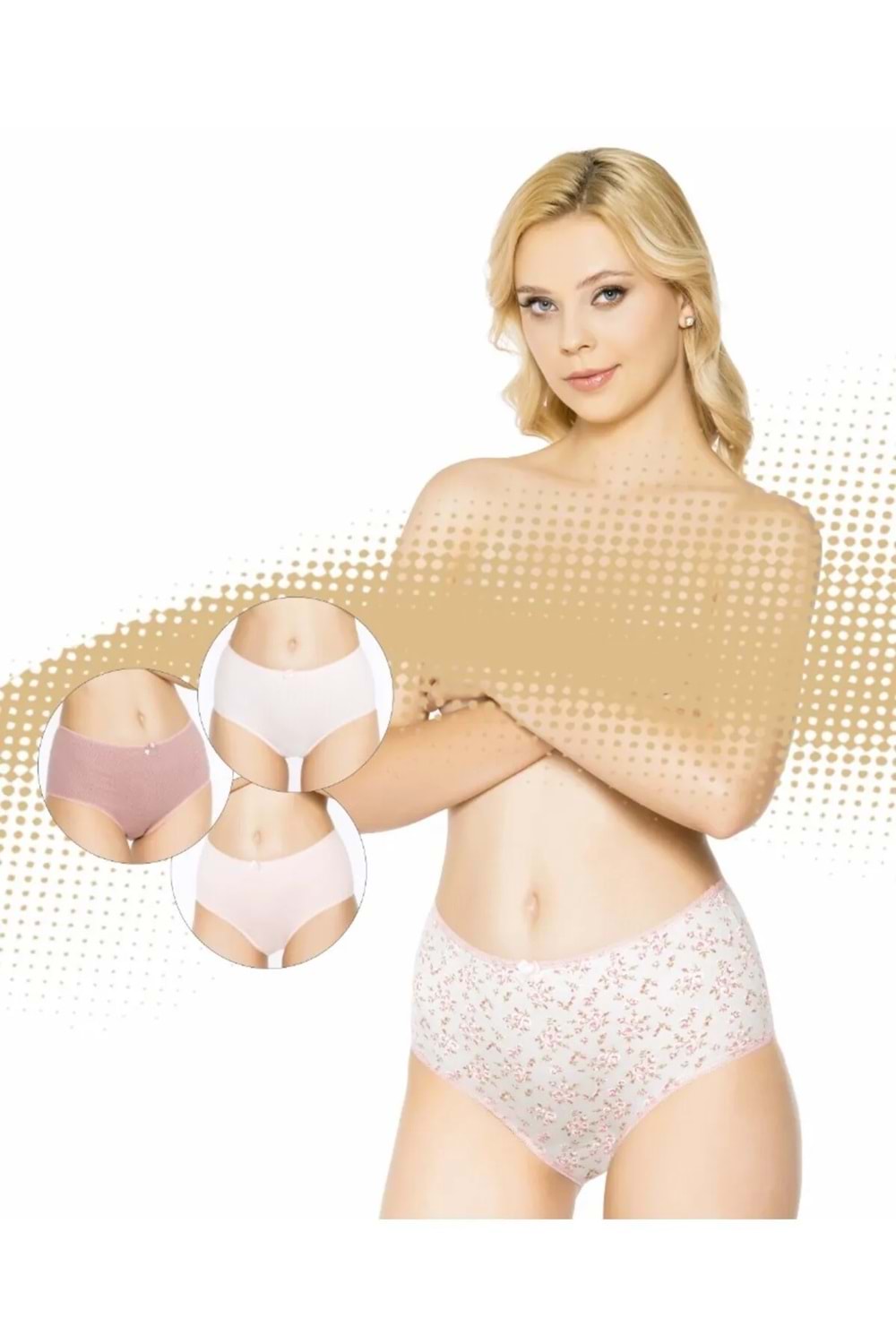 Belinay 3509 Kadın Yüksek Bel Bato Külot 4lü Paket