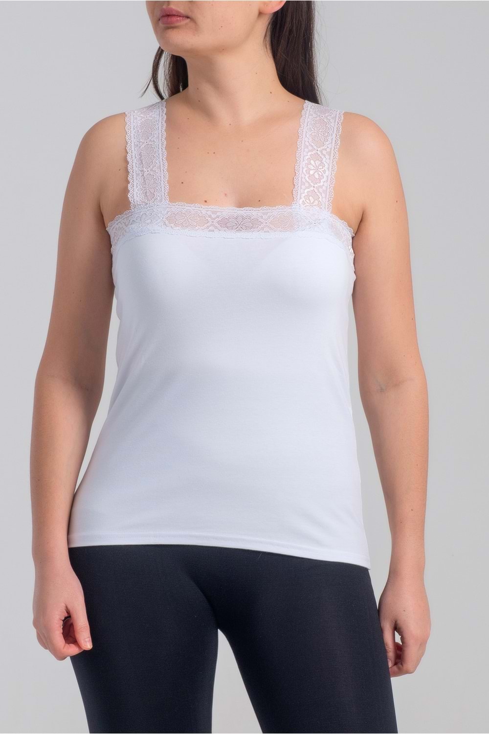 Belinay 6012 Kadın Dantelli Atlet