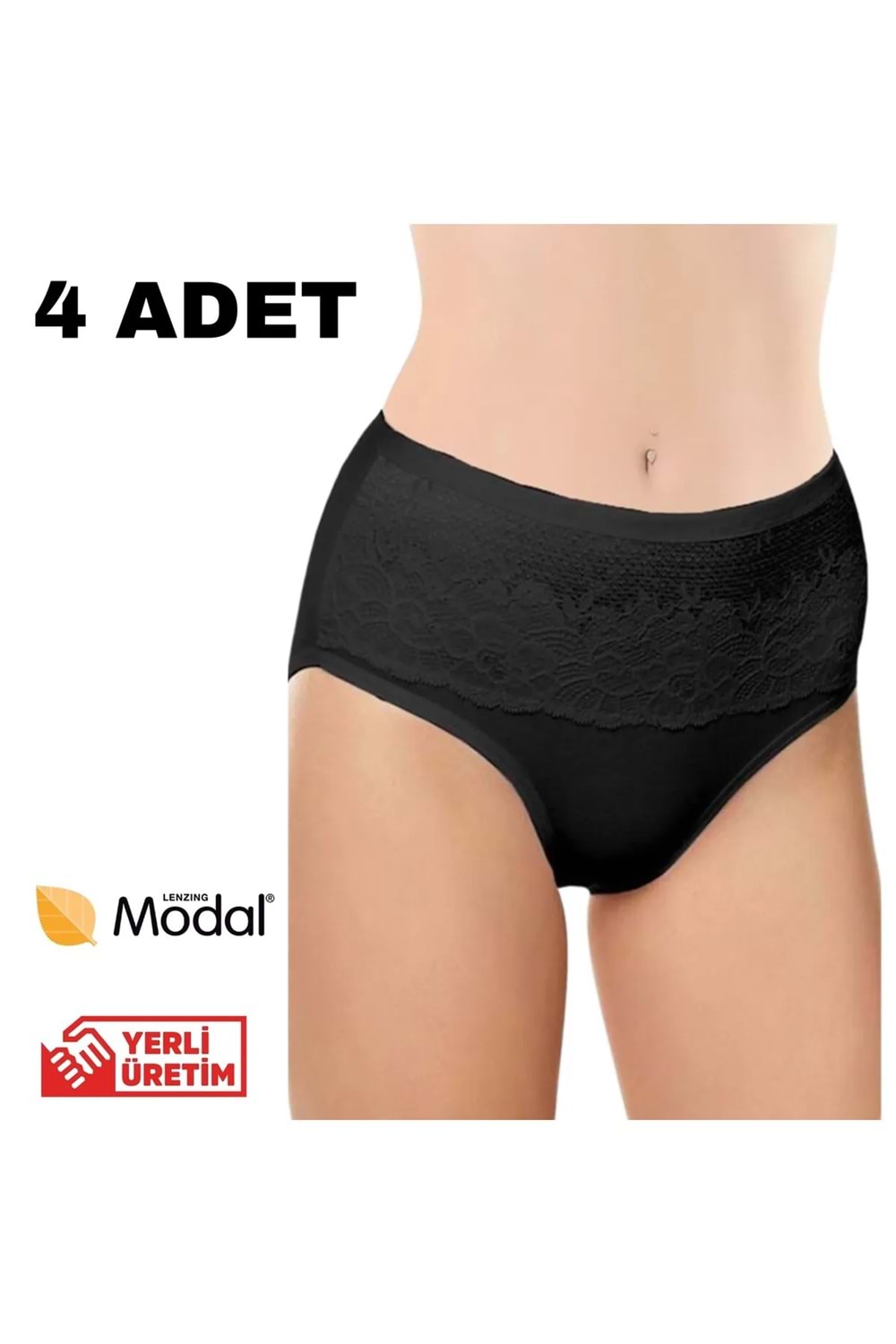 Belinay 4 Adet 0193 Yüksek Bel Toparlayıcı Kadın Külot