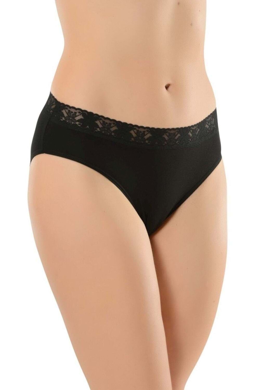 Belinay 6 Adet 04 Kadın Modal Beli Dantelli Külot