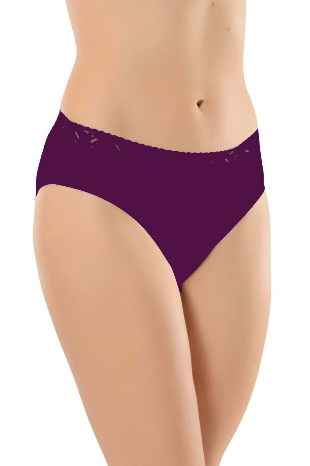 Belinay 6 Adet 04 Kadın Modal Beli Dantelli Külot