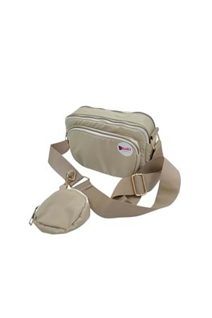 Xbaby Mini Cüzdanlı Kumaş Çapraz Çanta
