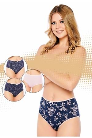 Belinay 3505 Kadın Yüksek Bel Bato Külot 4lü Paket