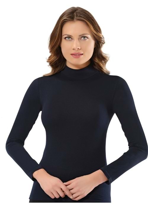 Belinay 0926 Kadın Uzun Kol Balıkçı Yaka Modal Body