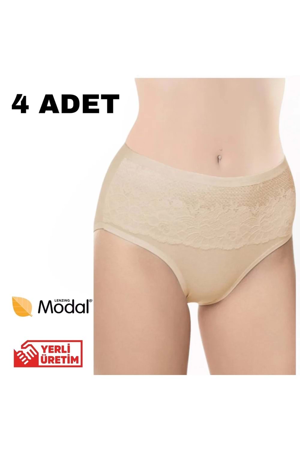 Belinay 4 Adet 0193 Yüksek Bel Toparlayıcı Kadın Külot