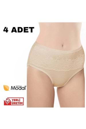 Belinay 4 Adet 0193 Yüksek Bel Toparlayıcı Kadın Külot